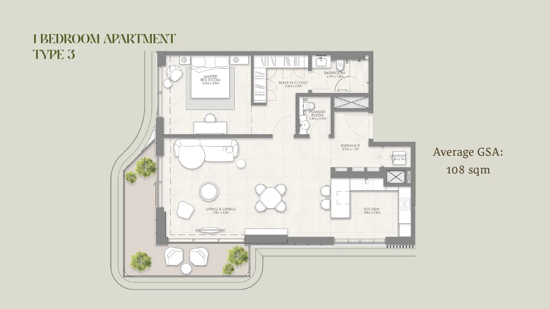 1 BR - Type A